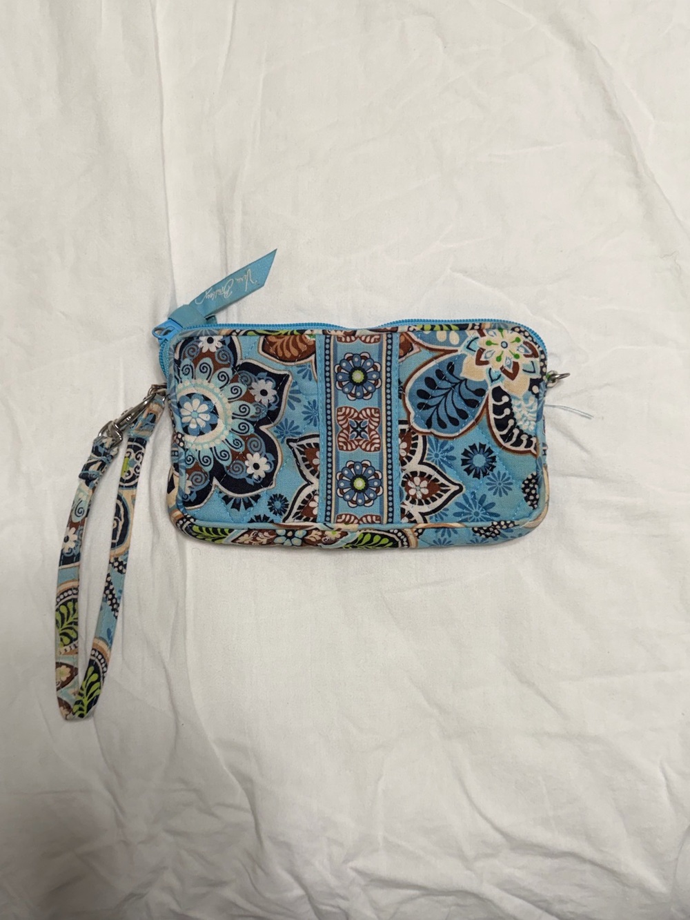 Blue Quilted Wristlet Wallet - Vera Bradley Style